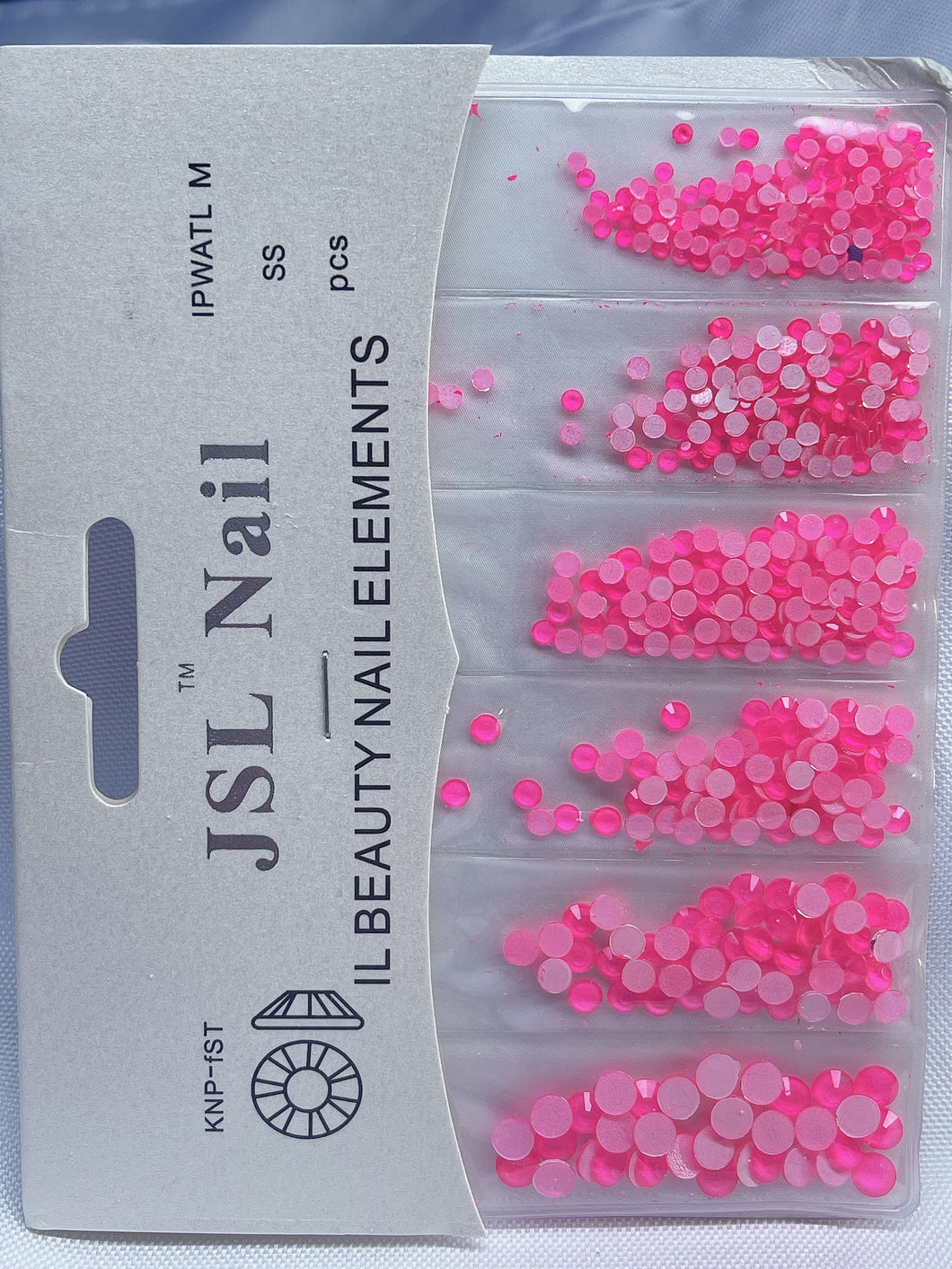 Crystals neon pink