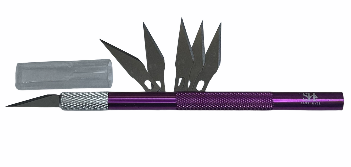 ALUMINUM CARVING KNIFE Blade Knife blue