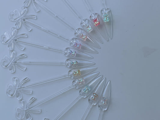 teddy bears for nail decorations 6mm 24 pcs