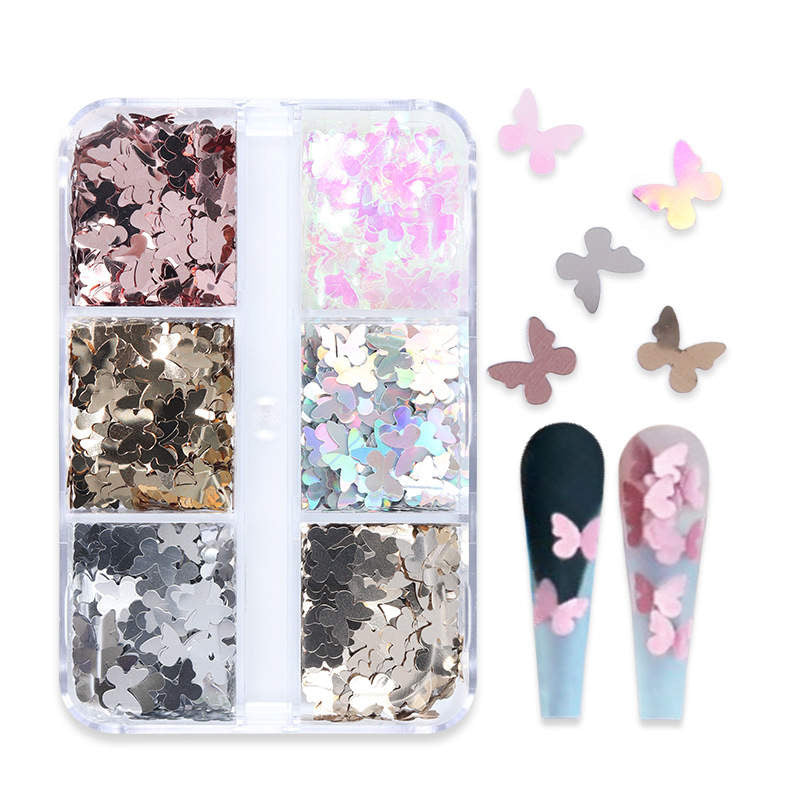 metallic butterflies