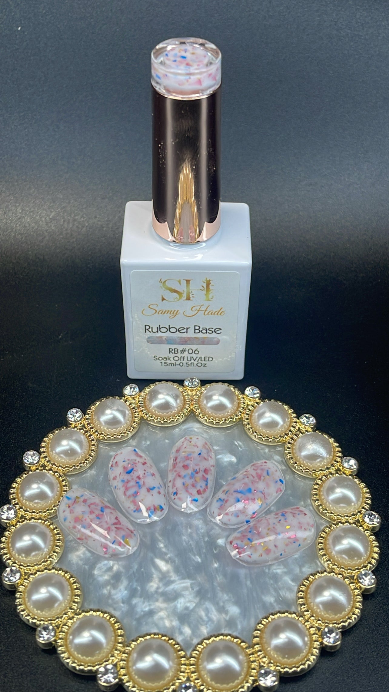 Rubber Base RB glitter