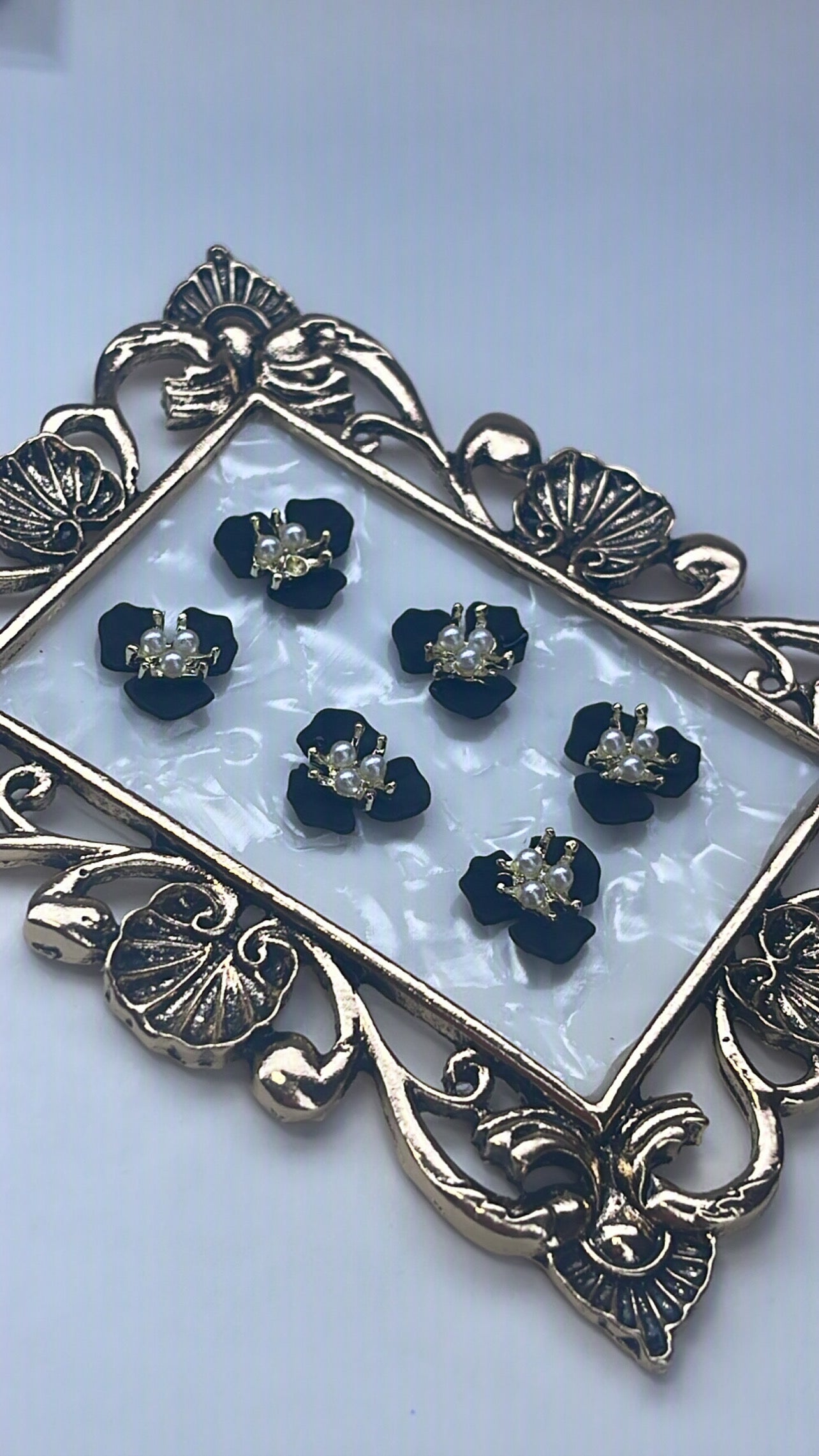 Flowers resins 6pcs