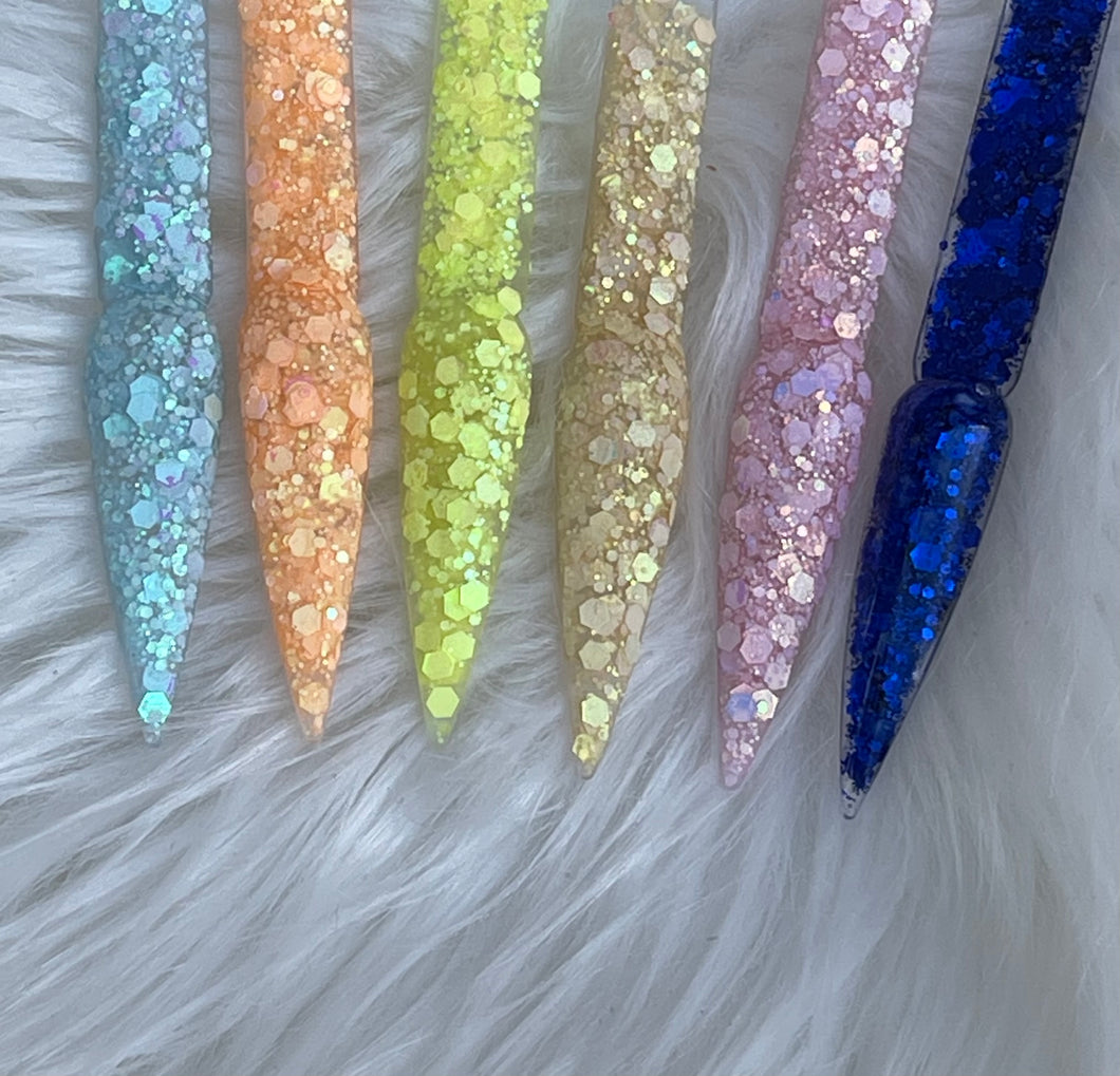 6 glitter collection magical #77 #78 #81 #83 #87 #88
