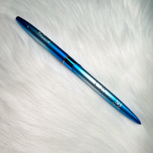 Load image into Gallery viewer, Kolinsky Brush #10  (Silver &amp; Light Blue
