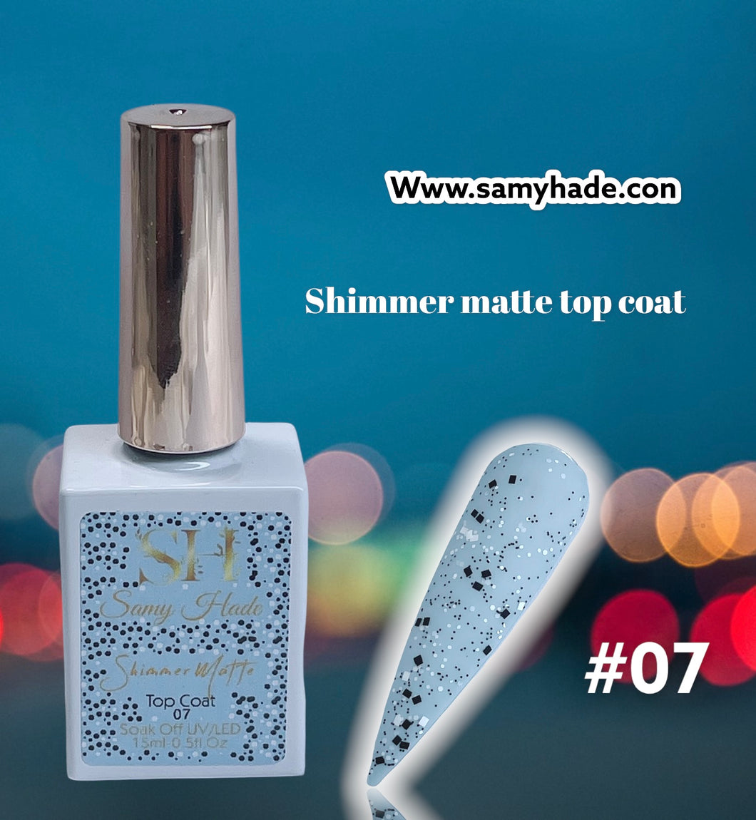 Shimmer matte top coat #07 15ml