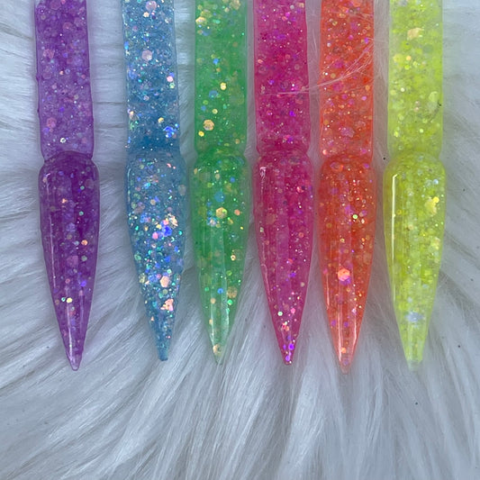 6 glitter collection magical #86 #79 #80 #82 #85 #84