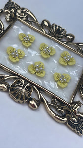 Flowers resins 6pcs