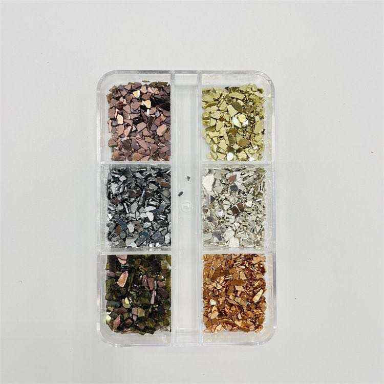 Flakes irregular metalico