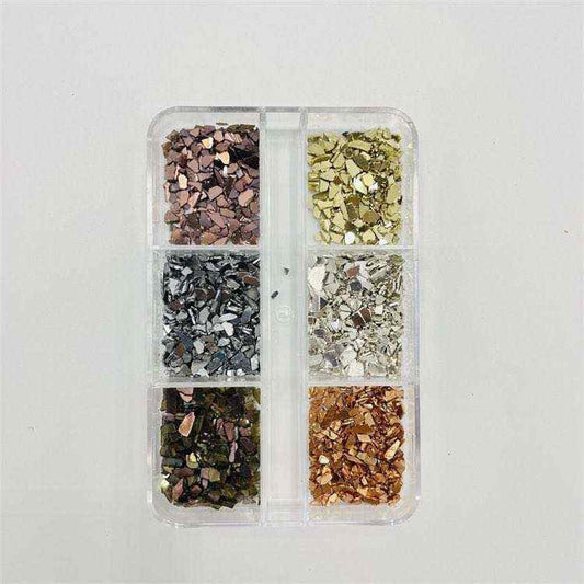 Flakes irregular metalico