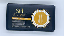 Load image into Gallery viewer, Sof gel tips coffin xl full cover clear 360 pcs
