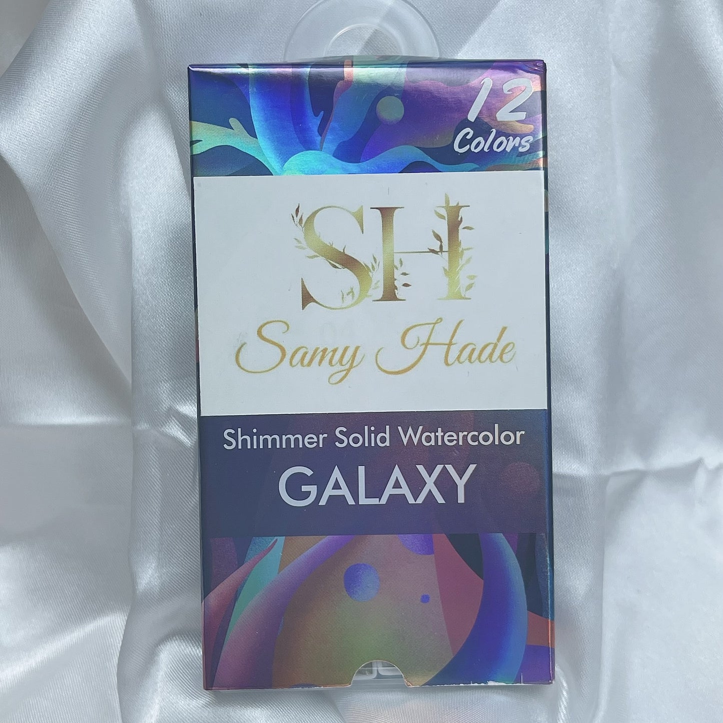 Shimmer solid watercolor galaxy
