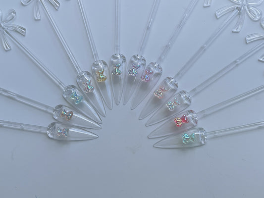 teddy bears for nail decorations 6mm 24 pcs