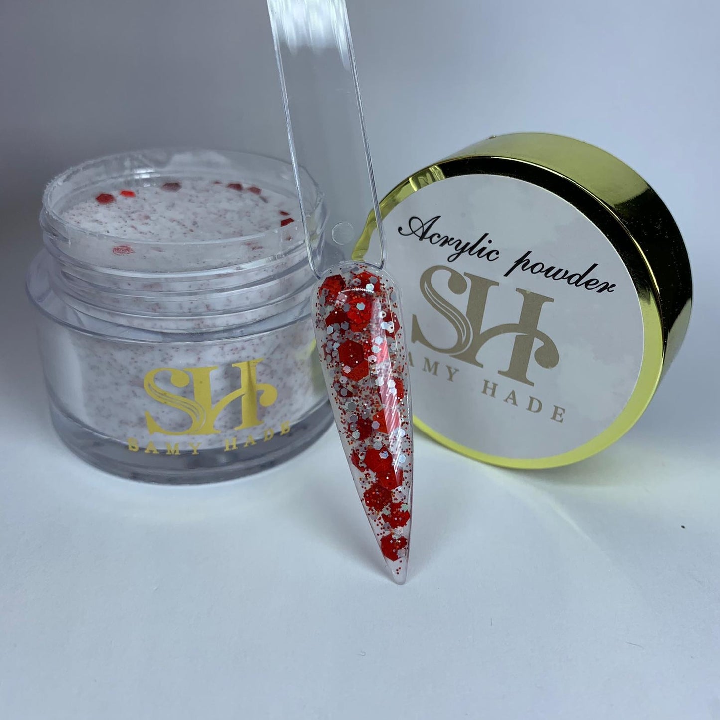 Glitter platinum red 1oz